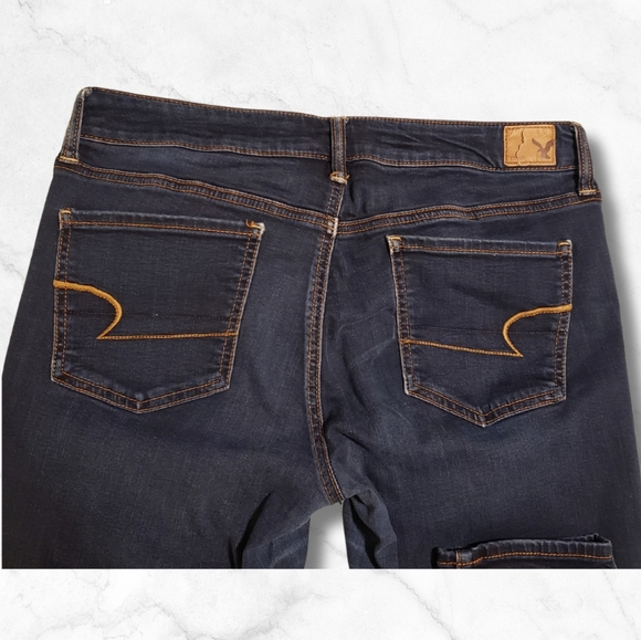 American Eagle Outfitters Jeggings Super Stretch Size 12 Long Jeans - Picture 4 of 6